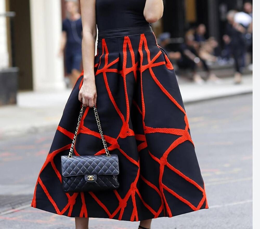 Hunter Bell red&black full skirt sz 0